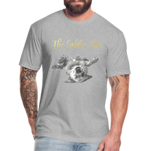 Load image into Gallery viewer, The Golden Life - Fitted Cotton/Poly T-Shirt by Next Level - heather gray
