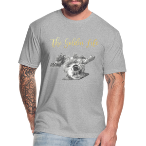 The Golden Life - Fitted Cotton/Poly T-Shirt by Next Level - heather gray