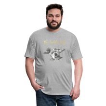 Load image into Gallery viewer, The Golden Life - Fitted Cotton/Poly T-Shirt by Next Level - heather gray
