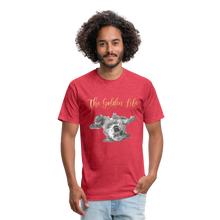 Load image into Gallery viewer, The Golden Life - Fitted Cotton/Poly T-Shirt by Next Level - heather red
