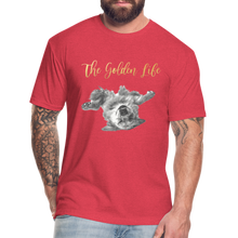 Load image into Gallery viewer, The Golden Life - Fitted Cotton/Poly T-Shirt by Next Level - heather red
