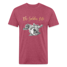 Load image into Gallery viewer, The Golden Life - Fitted Cotton/Poly T-Shirt by Next Level - heather burgundy
