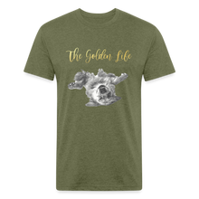 Load image into Gallery viewer, The Golden Life - Fitted Cotton/Poly T-Shirt by Next Level - heather military green
