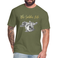 Load image into Gallery viewer, The Golden Life - Fitted Cotton/Poly T-Shirt by Next Level - heather military green
