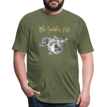 Load image into Gallery viewer, The Golden Life - Fitted Cotton/Poly T-Shirt by Next Level - heather military green
