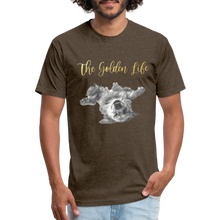 Load image into Gallery viewer, The Golden Life - Fitted Cotton/Poly T-Shirt by Next Level - heather espresso
