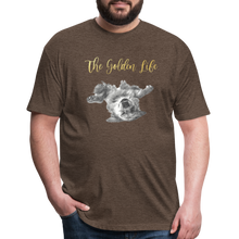 Load image into Gallery viewer, The Golden Life - Fitted Cotton/Poly T-Shirt by Next Level - heather espresso
