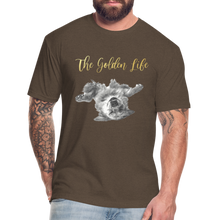 Load image into Gallery viewer, The Golden Life - Fitted Cotton/Poly T-Shirt by Next Level - heather espresso
