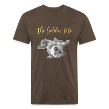 Load image into Gallery viewer, The Golden Life - Fitted Cotton/Poly T-Shirt by Next Level - heather espresso
