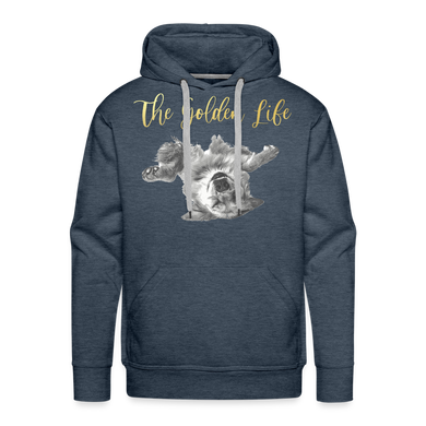 The Golden Life - Men’s Premium Hoodie - heather denim