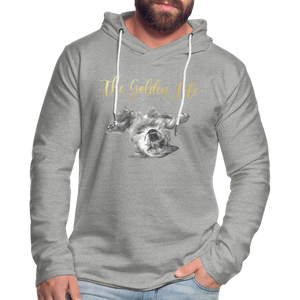 The Golden Life - Unisex Lightweight Terry Hoodie - heather gray