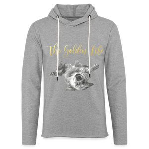 The Golden Life - Unisex Lightweight Terry Hoodie - heather gray