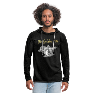 The Golden Life - Unisex Lightweight Terry Hoodie - charcoal grey