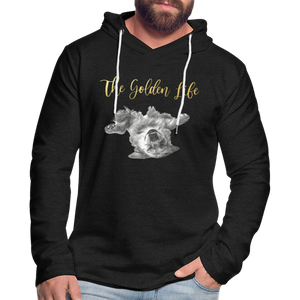 The Golden Life - Unisex Lightweight Terry Hoodie - charcoal grey