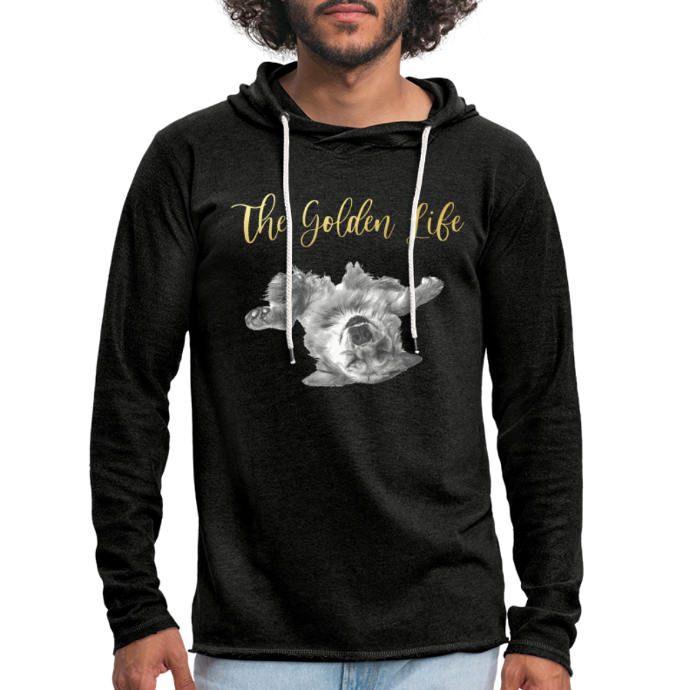 The Golden Life - Unisex Lightweight Terry Hoodie - charcoal grey
