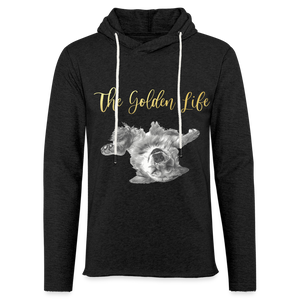 The Golden Life - Unisex Lightweight Terry Hoodie - charcoal grey