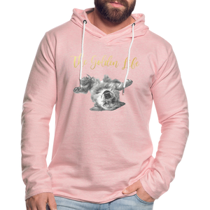 The Golden Life - Unisex Lightweight Terry Hoodie - cream heather pink
