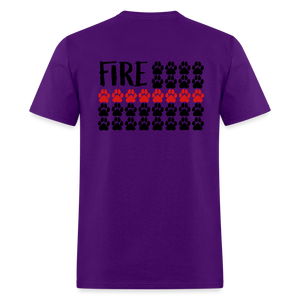 K9s Lead the Way - Fire - Unisex Classic T-Shirt - purple