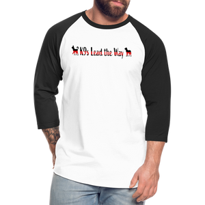 K9s Lead the Way - Fire - Baseball T-Shirt - white/black