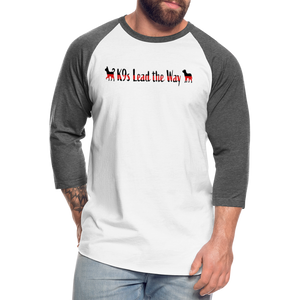 K9s Lead the Way - Fire - Baseball T-Shirt - white/charcoal