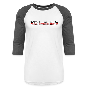 K9s Lead the Way - Fire - Baseball T-Shirt - white/charcoal