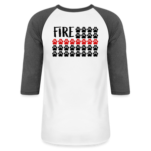 K9s Lead the Way - Fire - Baseball T-Shirt - white/charcoal