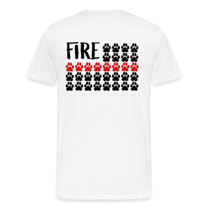 K9s Lead the Way - Fire - Men's Premium T-Shirt - white