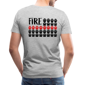 K9s Lead the Way - Fire - Men's Premium T-Shirt - heather gray