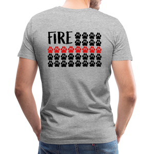 K9s Lead the Way - Fire - Men's Premium T-Shirt - heather gray