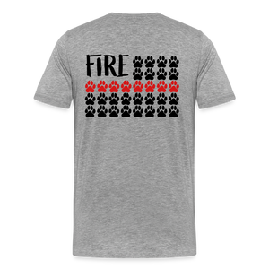 K9s Lead the Way - Fire - Men's Premium T-Shirt - heather gray