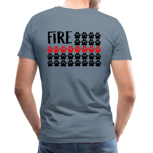 K9s Lead the Way - Fire - Men's Premium T-Shirt - steel blue