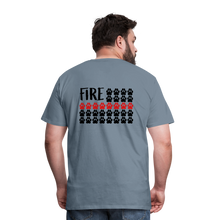 Load image into Gallery viewer, K9s Lead the Way - Fire - Men&#39;s Premium T-Shirt - steel blue
