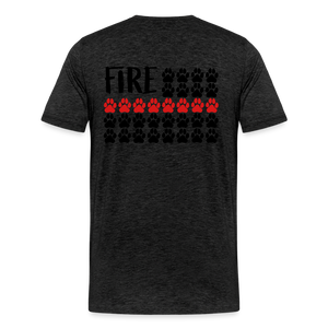 K9s Lead the Way - Fire - Men's Premium T-Shirt - charcoal grey