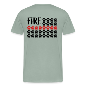 K9s Lead the Way - Fire - Men's Premium T-Shirt - steel green