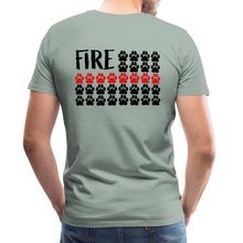 Load image into Gallery viewer, K9s Lead the Way - Fire - Men&#39;s Premium T-Shirt - steel green
