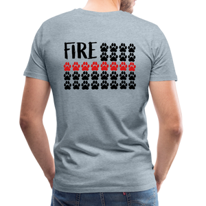 K9s Lead the Way - Fire - Men's Premium T-Shirt - heather ice blue