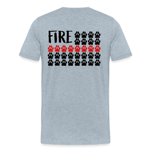 K9s Lead the Way - Fire - Men's Premium T-Shirt - heather ice blue