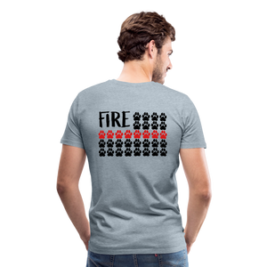 K9s Lead the Way - Fire - Men's Premium T-Shirt - heather ice blue