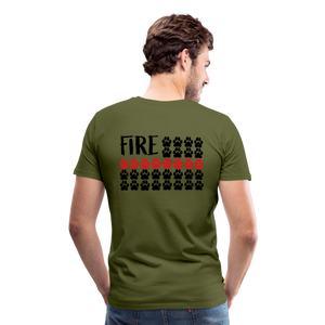 K9s Lead the Way - Fire - Men's Premium T-Shirt - olive green