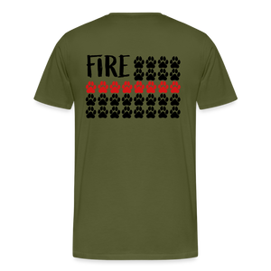 K9s Lead the Way - Fire - Men's Premium T-Shirt - olive green