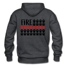 Load image into Gallery viewer, K9s Lead the Way - Fire - Gildan Heavy Blend Adult Hoodie - charcoal gray
