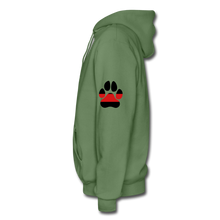 Load image into Gallery viewer, K9s Lead the Way - Fire - Gildan Heavy Blend Adult Hoodie - military green
