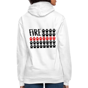 K9s Lead the Way - Fire - Contrast Hoodie - white/gray