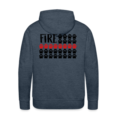 K9s Lead the Way - Fire - Men’s Premium Hoodie - heather denim