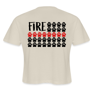 K9s Lead the Way - Fire - Women's Cropped T-Shirt - dust