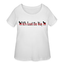 Load image into Gallery viewer, K9s Lead the Way - Fire - Women’s Curvy T-Shirt - white
