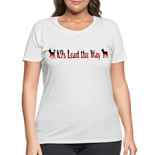 Load image into Gallery viewer, K9s Lead the Way - Fire - Women’s Curvy T-Shirt - white
