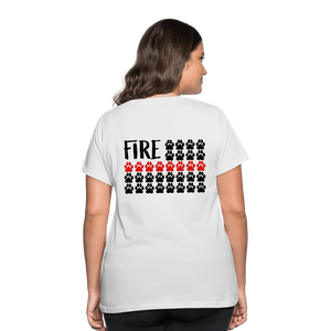 K9s Lead the Way - Fire - Women’s Curvy T-Shirt - white