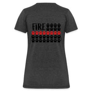 K9s Lead the Way - Fire - Women's T-Shirt - heather black