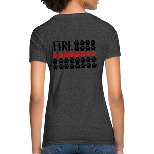 K9s Lead the Way - Fire - Women's T-Shirt - heather black